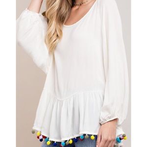 New! Kori Pom Top Sizes M and L